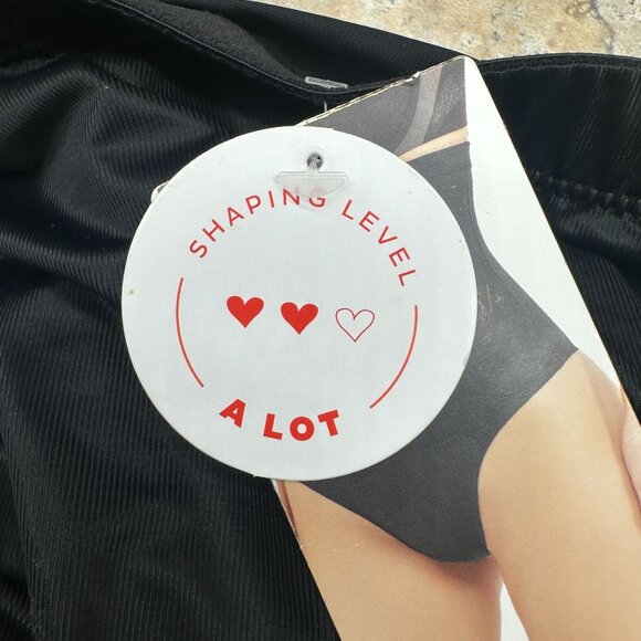 Assets by Spanx Women's High-Waist Shaping Thong Size L Black #10238R NWT - Picture 7 of 7